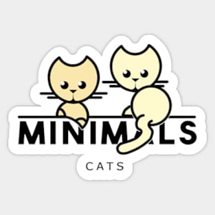 MINIMAls: Cats Sticker